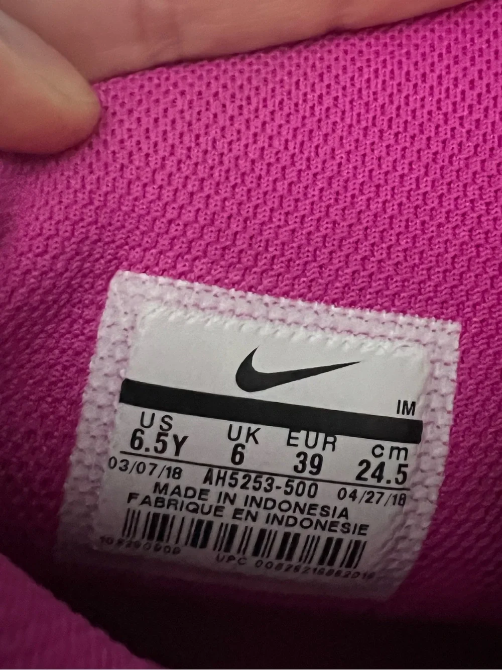 Nike Magenta High-Top Sneakers with Silver Swoosh